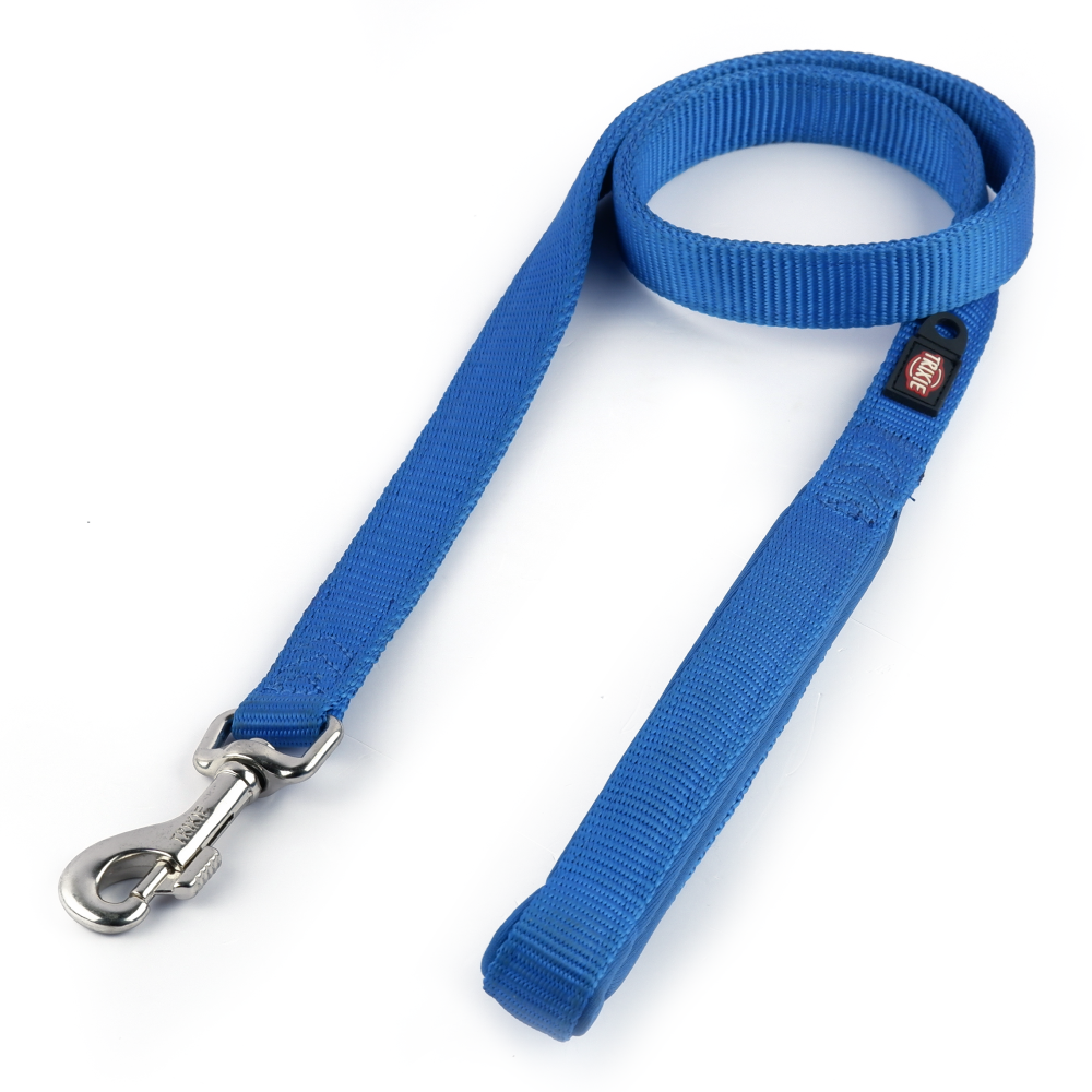 Trixie Premium H Harness, Premium Leash and Collar for Dogs Combo (Royal Blue) - L