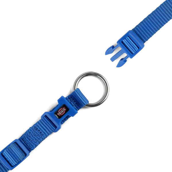 Trixie Premium H Harness, Premium Leash and Collar for Dogs Combo (Royal Blue) - L
