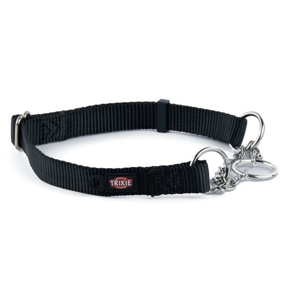 Trixie Premium Choke Collar for Dogs (Jet Black)