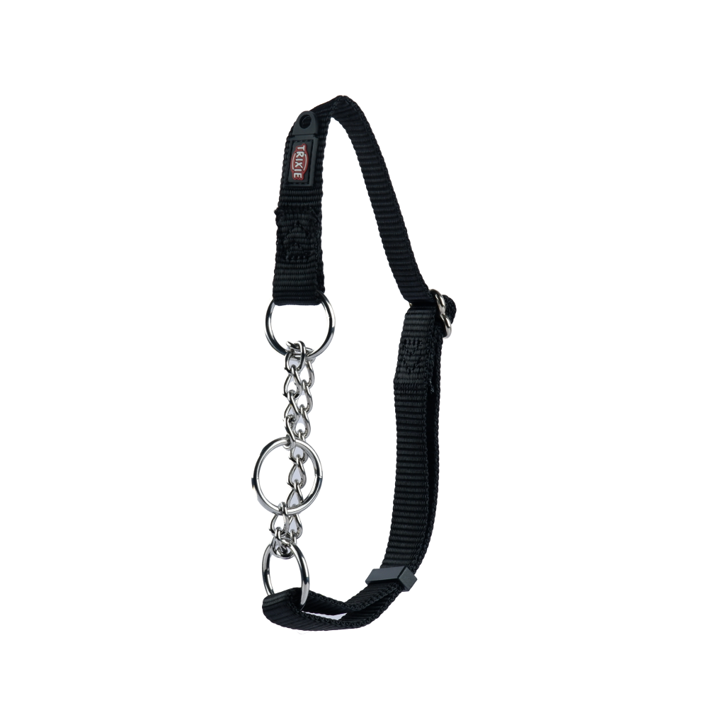 Trixie Premium Choke Collar for Dogs (Jet Black)