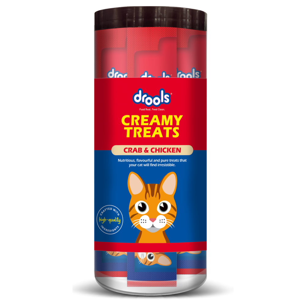 Drools Crab & Chicken Creamy Cat Treats Cats-Treats & Others Drools