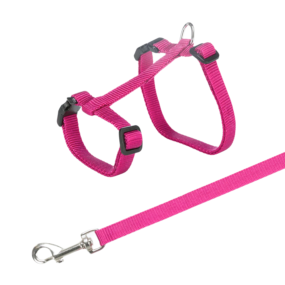 Trixie Harness with Leash for Cats & Kittens (Pink)