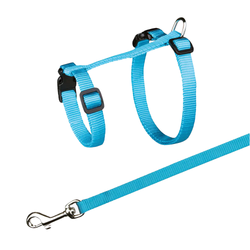 Trixie Harness with Leash for Cats & Kittens (Blue)