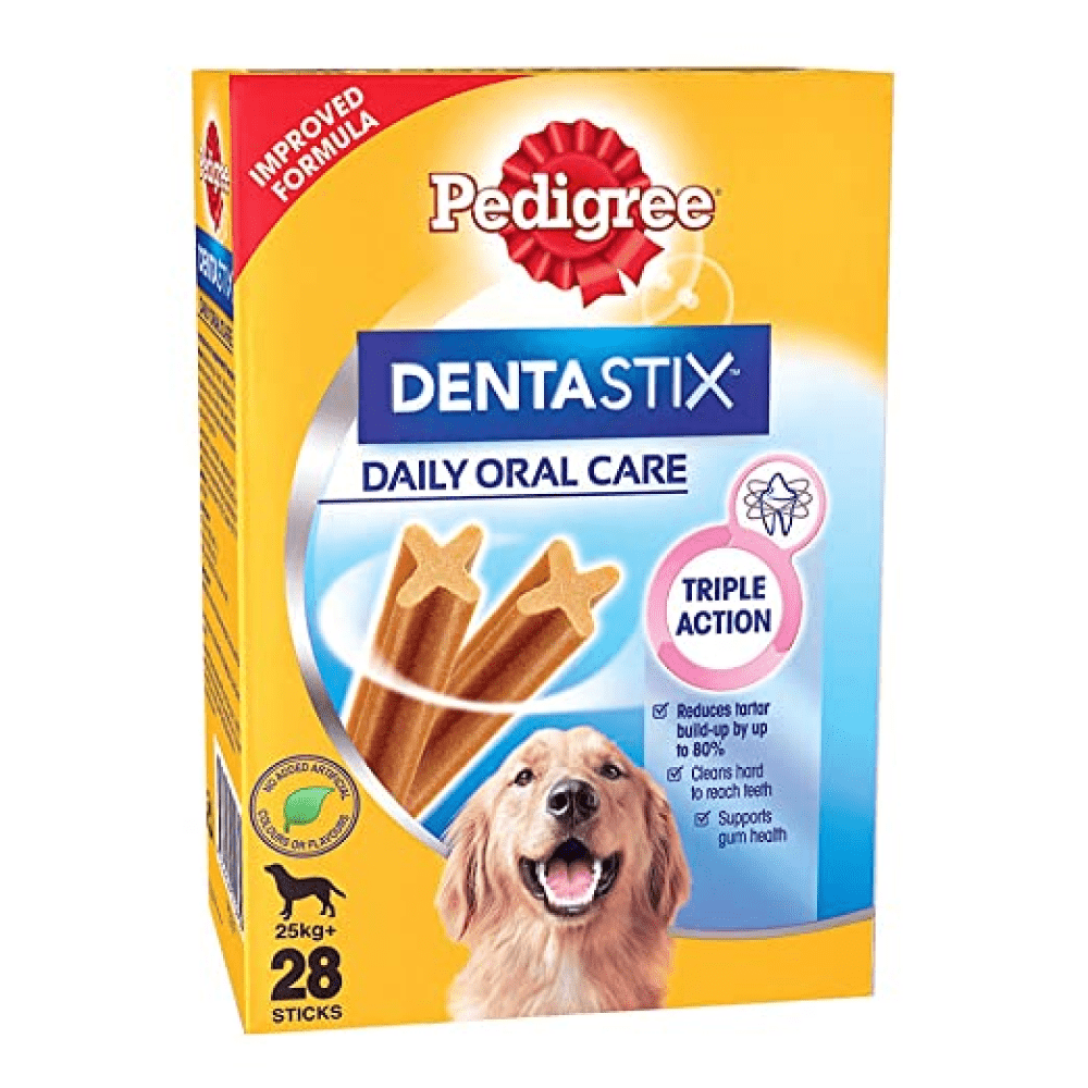 Henlo Baked Adult Dry Food and Pedigree Dentastix Oral Care for Adult Dog Treats Combo