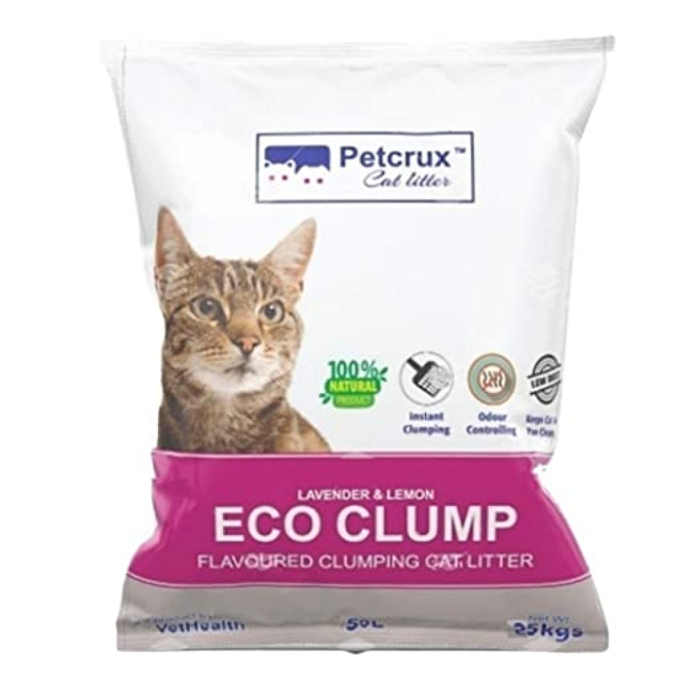 Petcrux Lavender & Lemon Flavored Eco Clumping Cat Litter