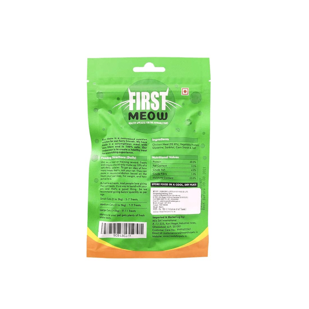 First Meow Chicken Sandwich and Chicken Strip Cat Treat Combo Cats-Treats & Others First Meow