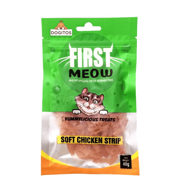 First Meow Chicken Sandwich and Chicken Strip Cat Treat Combo