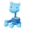 Trixie Animal Figures with Tennis Ball & Rope Toy for Dogs (Blue) Dogs-Toys Trixie Blue