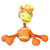 Trixie Animal Figures with Tennis Ball & Rope Toy for Dogs (Orange) Dogs-Toys Trixie Orange