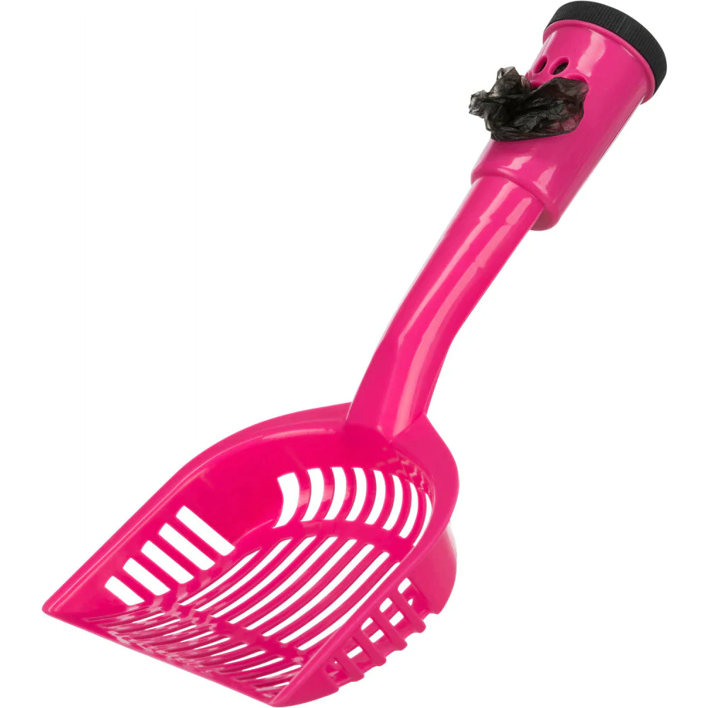 Trixie Litter Scoop with 20 Dirt Bags for Cats (Pink) Litter Supplies Trixie M