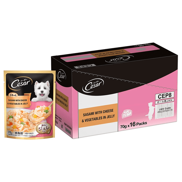 Cesar Sasami with Cheese & Vegetables in Jelly Adult Dog Wet Food