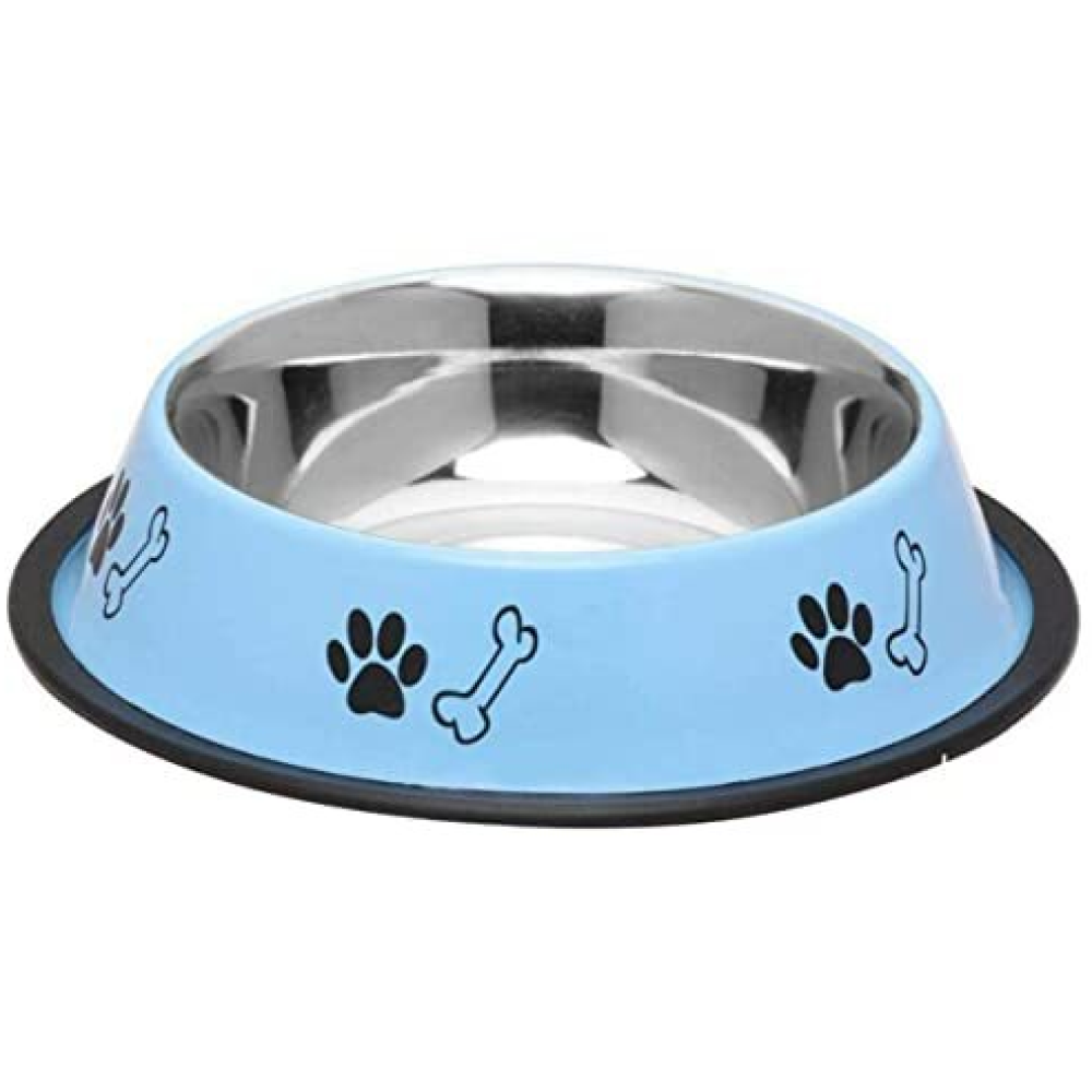 Pets Empire Printed Bowl for Dogs and Cats (Blue)