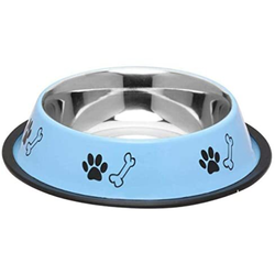 Pets Empire Printed Bowl for Dogs and Cats (Blue)
