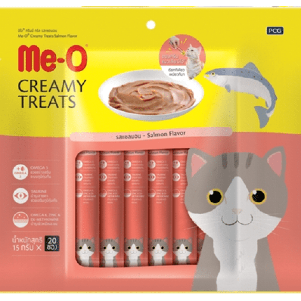 Me O Creamy Chicken & Liver, Salmon and Bonito Cat Treat Combo