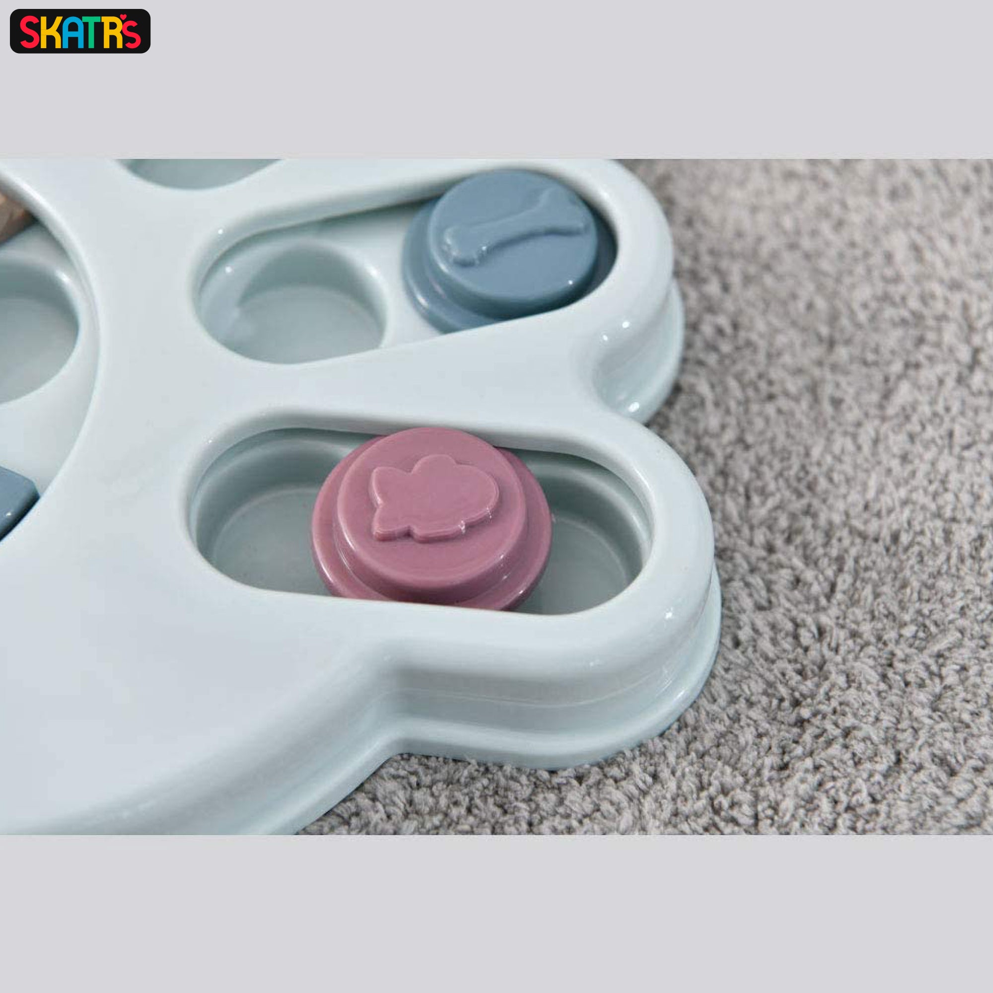 Skatrs Treat Hider Toy for Dogs and Cats (Blue) Both-Toys Skatrs