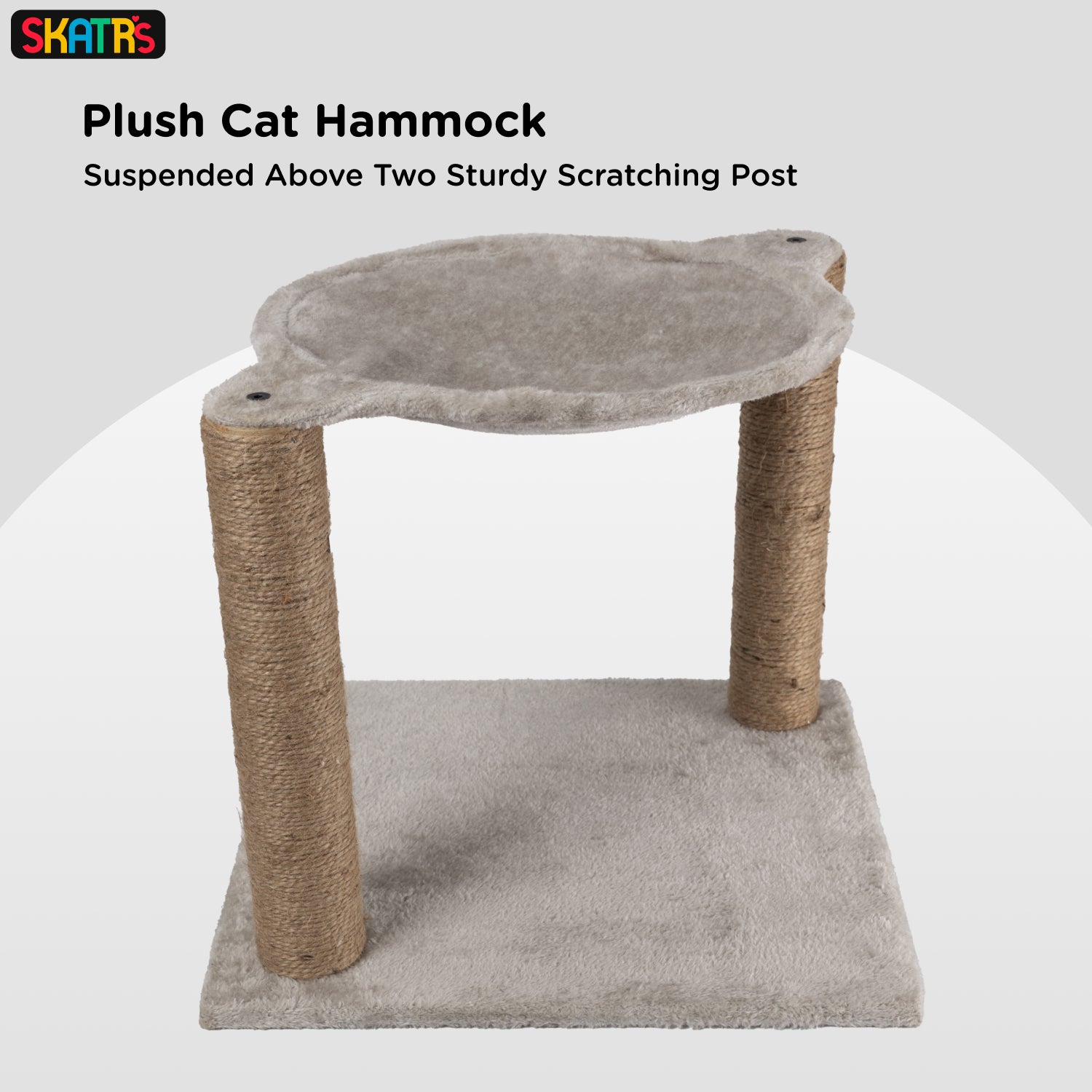 Skatrs Claw Tower Cat Tree with Hammock and Dual Scratching Post Toy Cats-Toys Skatrs