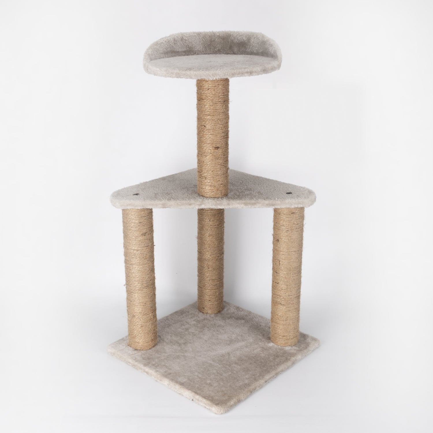 Skatrs Feline Fortress Two Tier Cat Tree with Sisal Post Toy