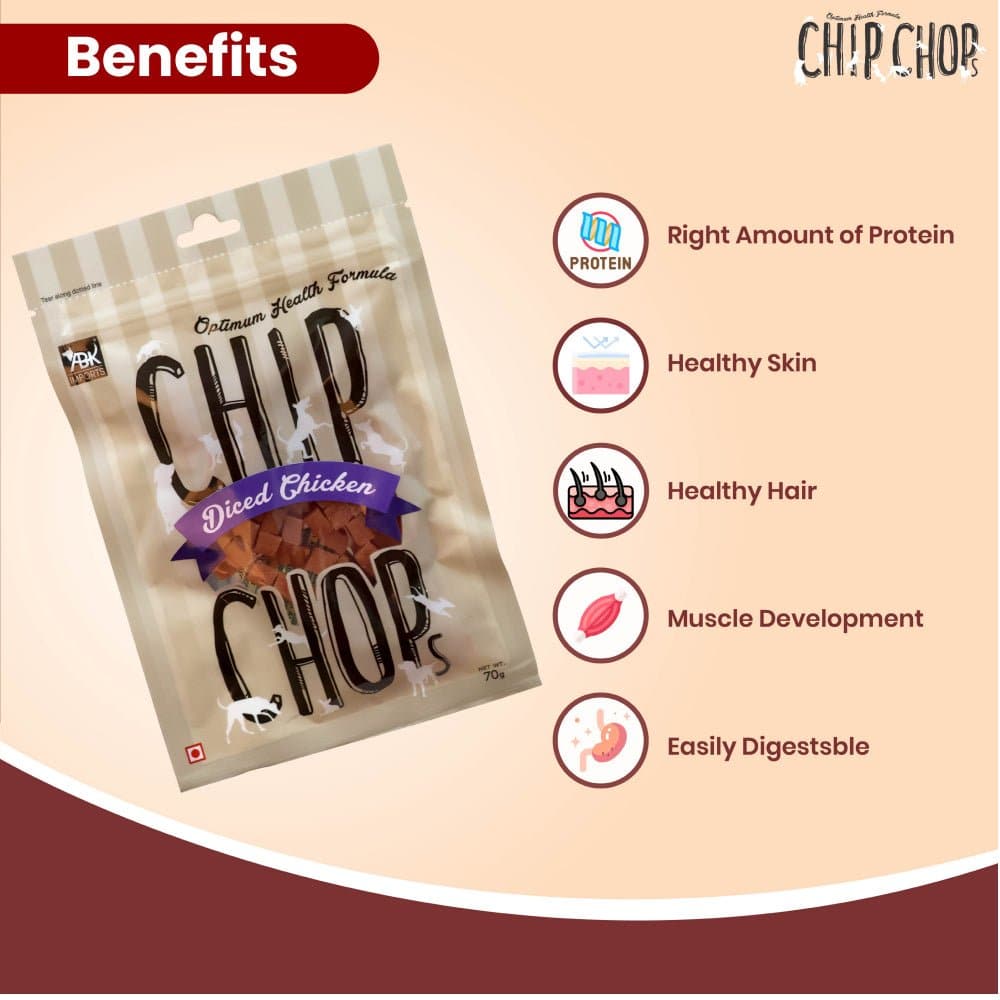 Chip Chops Tender Chicken and Diced Chicken Dog Treats Combo Dog Treats + Others Chip Chops