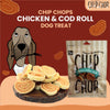 Furlicks Skin & Coat Supplement and Chip Chops Chicken and Codfish Rolls Treats Combo for Dogs