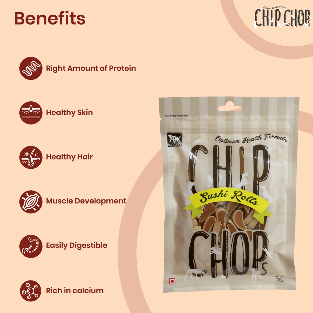 Chip Chops Lamb Cubes, Chip Chops Sushi Rolls, Henlo Chicken Pops High Protein Treats Dogs Combo Exclusive Combo Exclusive Combo