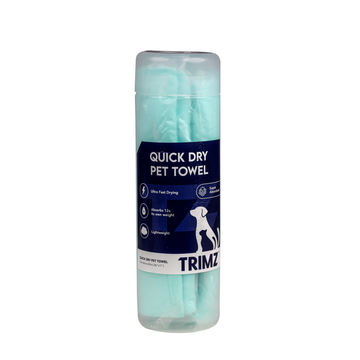 Trimz Quick Dry Absorption Towel for Dogs and Cats (Green)