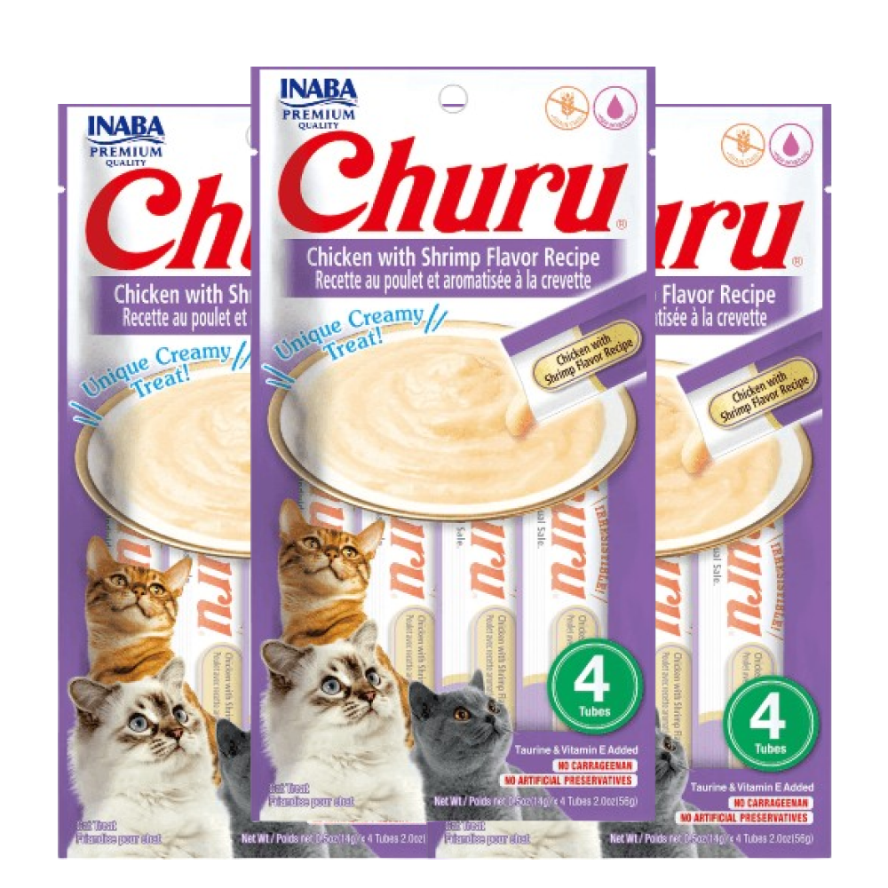 INABA Churu Chicken with Shrimp Creamy Cat Treats