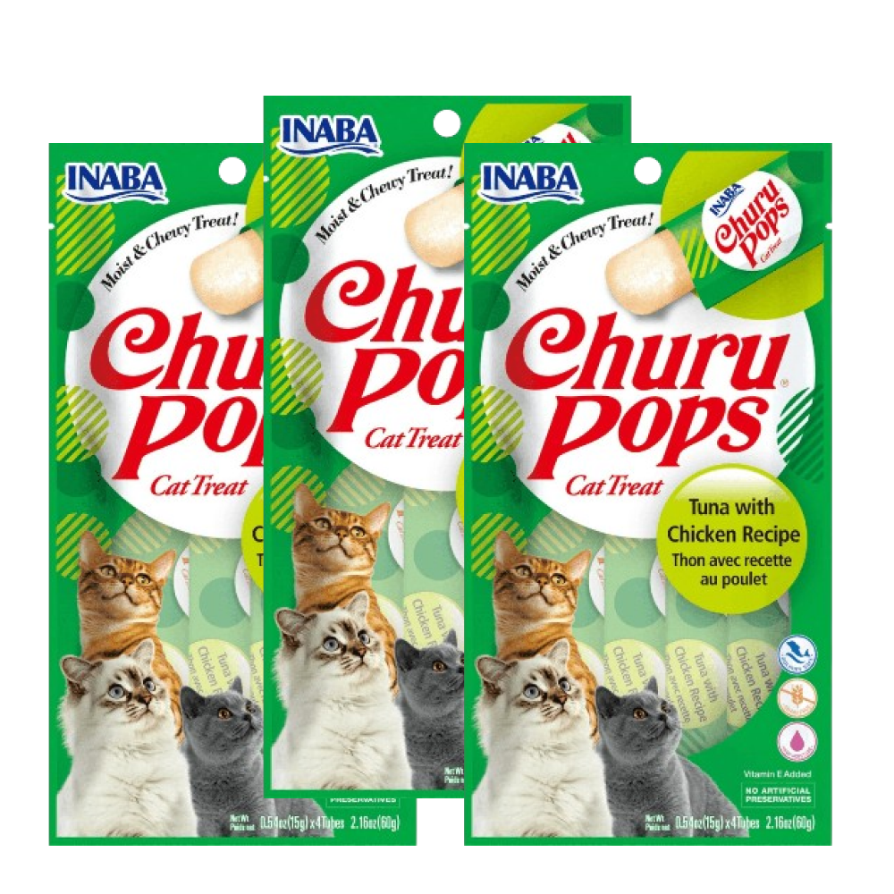 INABA Churu Pops Tuna with Chicken Flavour Cat Treat