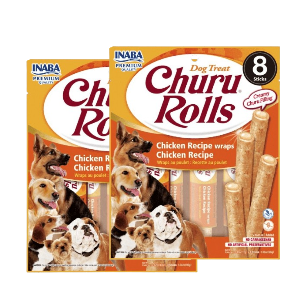 INABA Churu Roll Chicken Recipe Wraps Chicken Recipe Dog Treats