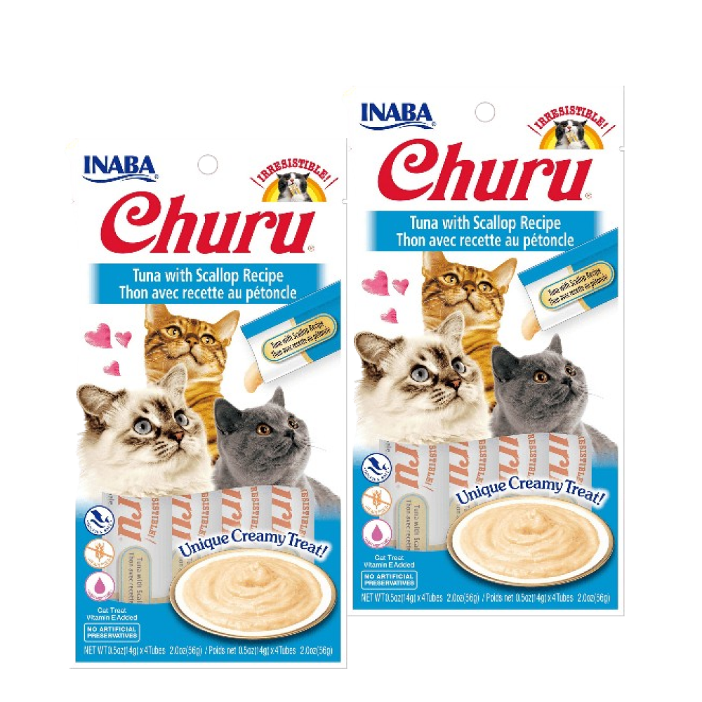INABA Churu Tuna with Scallop Cat Treats