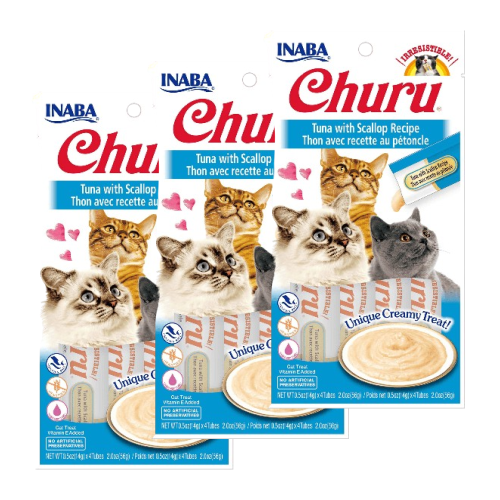 INABA Churu Tuna with Scallop Cat Treats