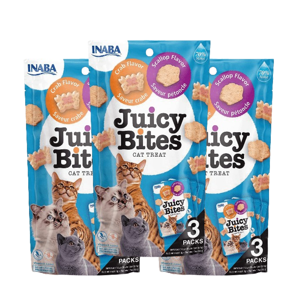 INABA Juicy Bites Scallop and Crab Flavoured Cat Treats