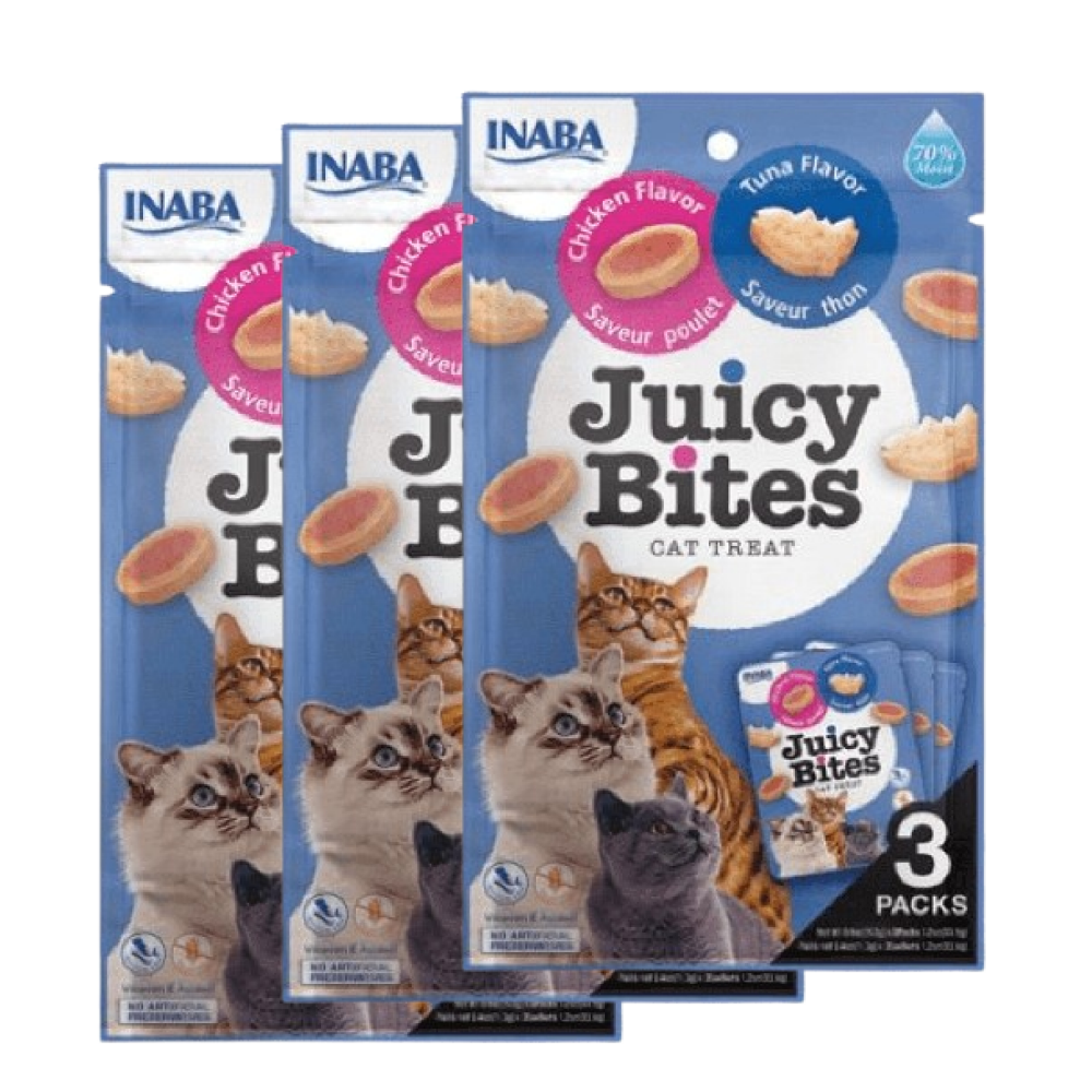 INABA Juicy Bites Tuna and Chicken Flavoured Cat Treats