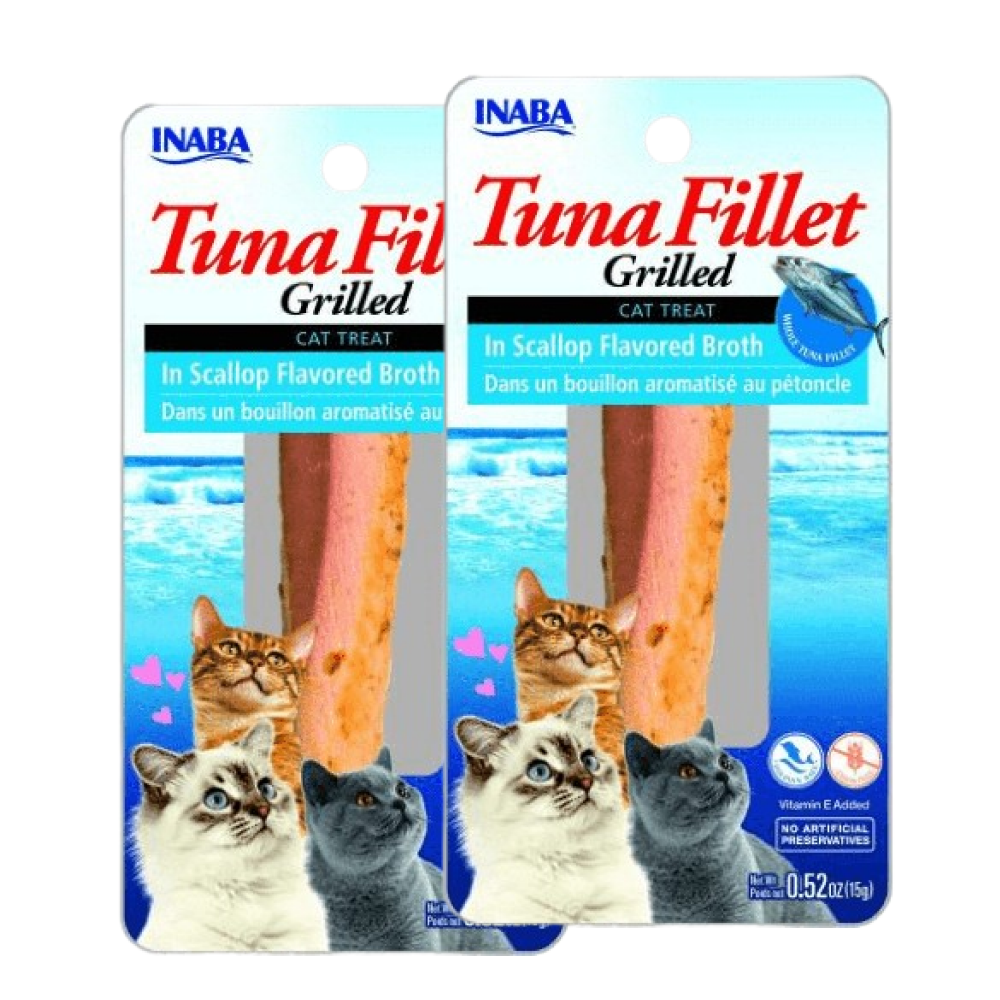 INABA Tuna Fillet Grilled in Scallop Flavoured Broth Cat Treats