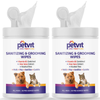 Petvit Sanitizing & Grooming Wipes for Dogs and Cats (Pack of 2) Both-Grooming Supplies Petvit 50 Wipes(Pack of 2)