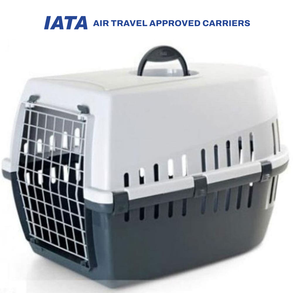 Savic Trotter 3 IATA Approved Travel Carrier for Dogs and Cats (Dark Grey)