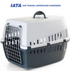 Savic Trotter 3 Akasa Approved Travel Carrier for Dogs and Cats (Dark Grey) Both-Bedding, Mats & Travel Supplies Savic 24x15x16in