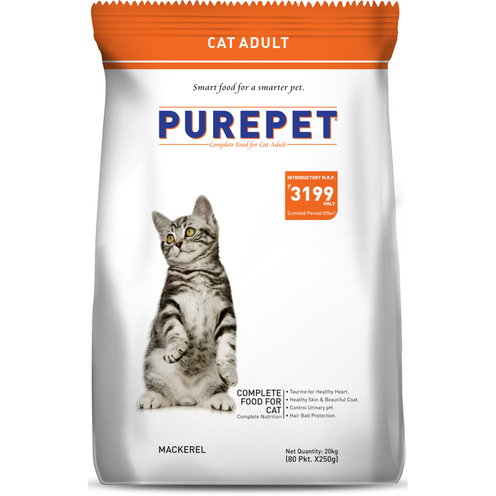 Purepet Mackerel Adult Cat Dry Food Cats- Dry food Purepet