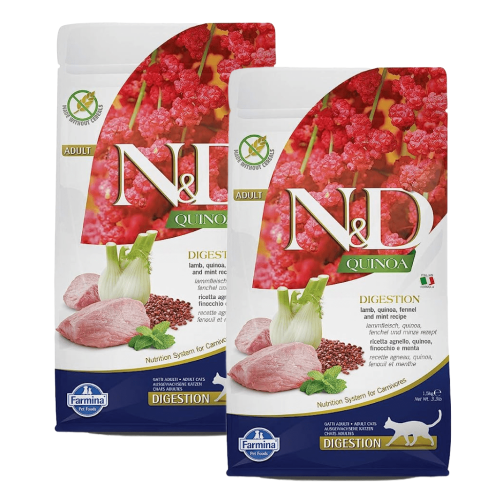 Farmina N&D Quinoa Lamb Mint & Fennel Grain Free Digestion Adult Dry Cat Food