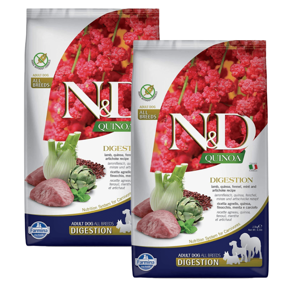 Buy Farmina N D Quinoa Lamb Mint Fennel Digestion Grain Free