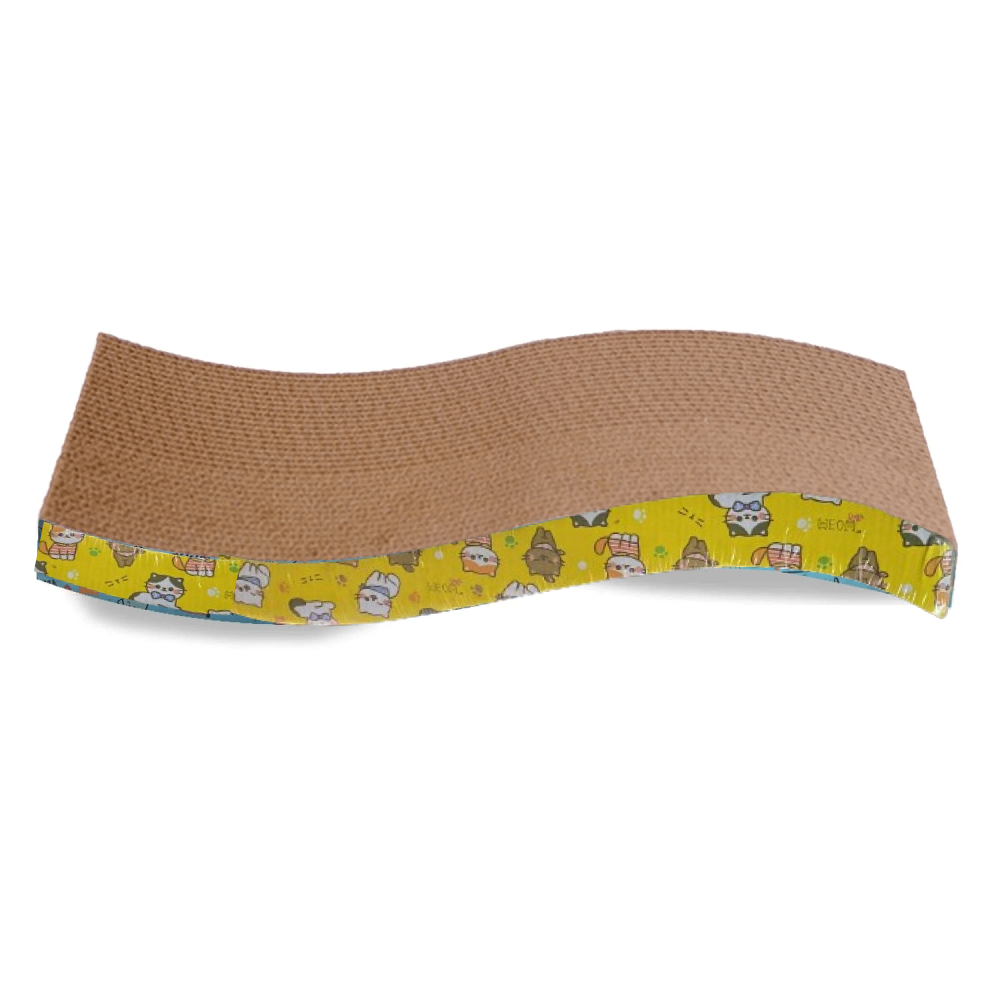 Goofy Tails Scratcher for Cats (Yellow)