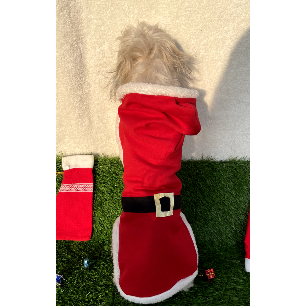 Furvanity Santa Coat for Dogs and Cats (Red)