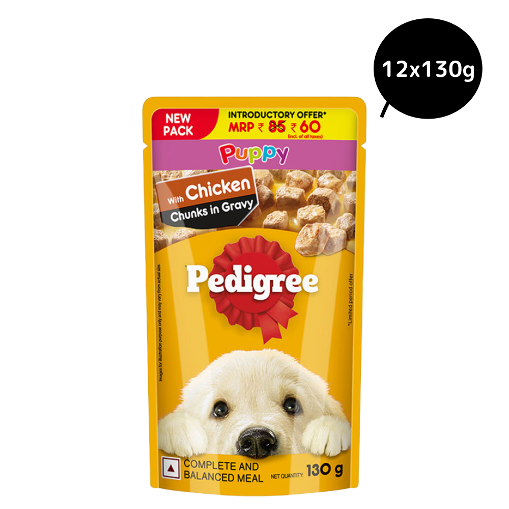 Pedigree chicken and outlet liver chunks pouch