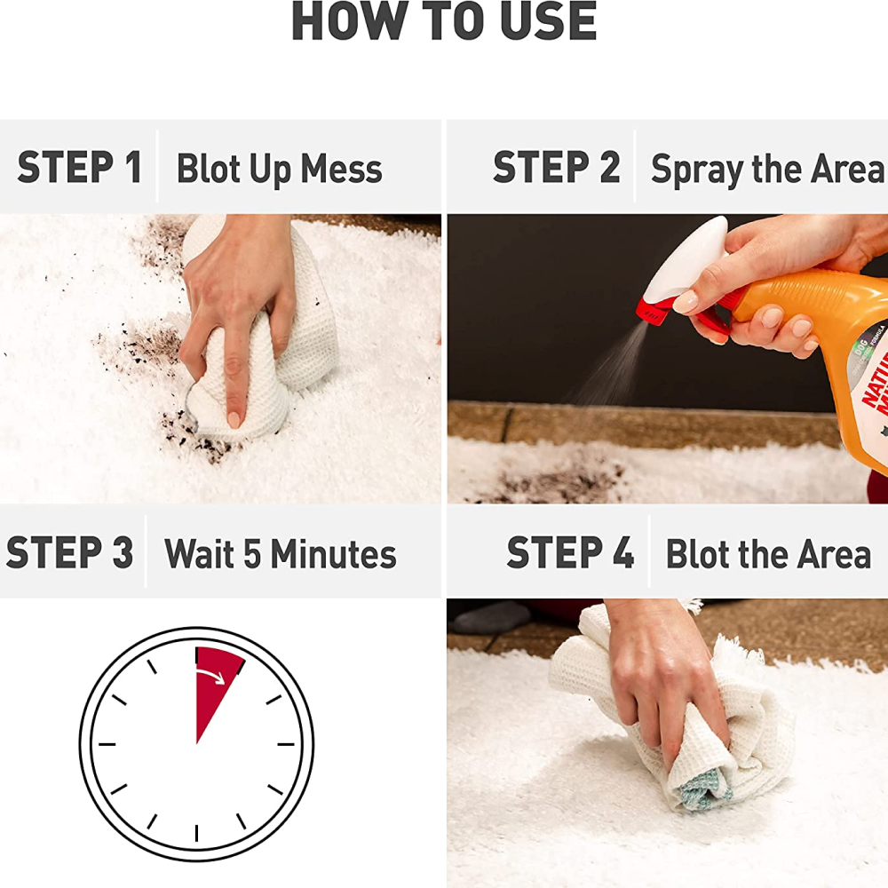 Nature’s Miracle Orange Oxy Stain and Odor Remover for Cats Cats-Health & Wellness Natures Miracle