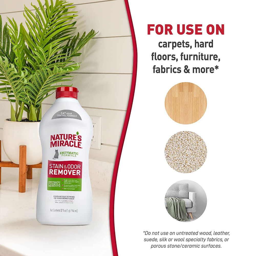 Nature’s Miracle Stain & Odor Remover for Cats Cats-Health & Wellness Natures Miracle