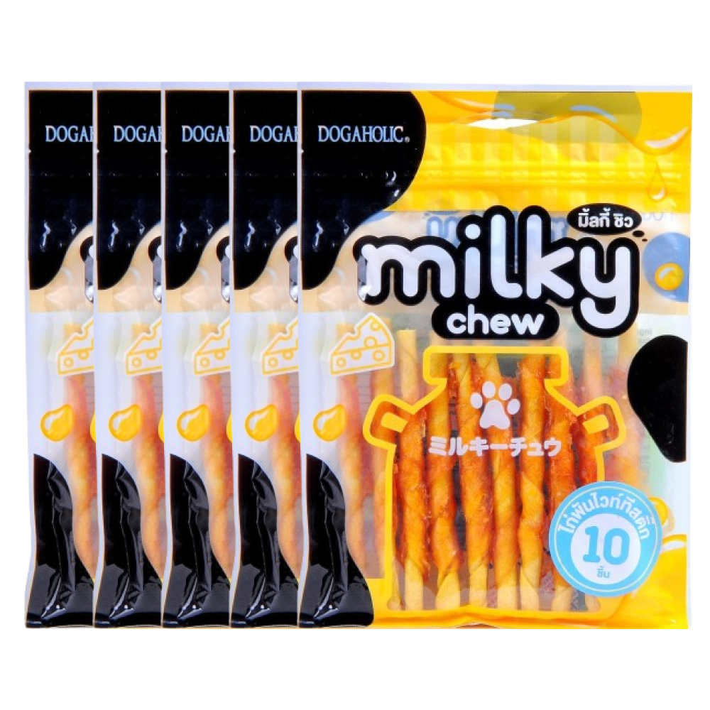 Dogaholic Milky Chew Cheese Chicken Stick Style Dog Treats