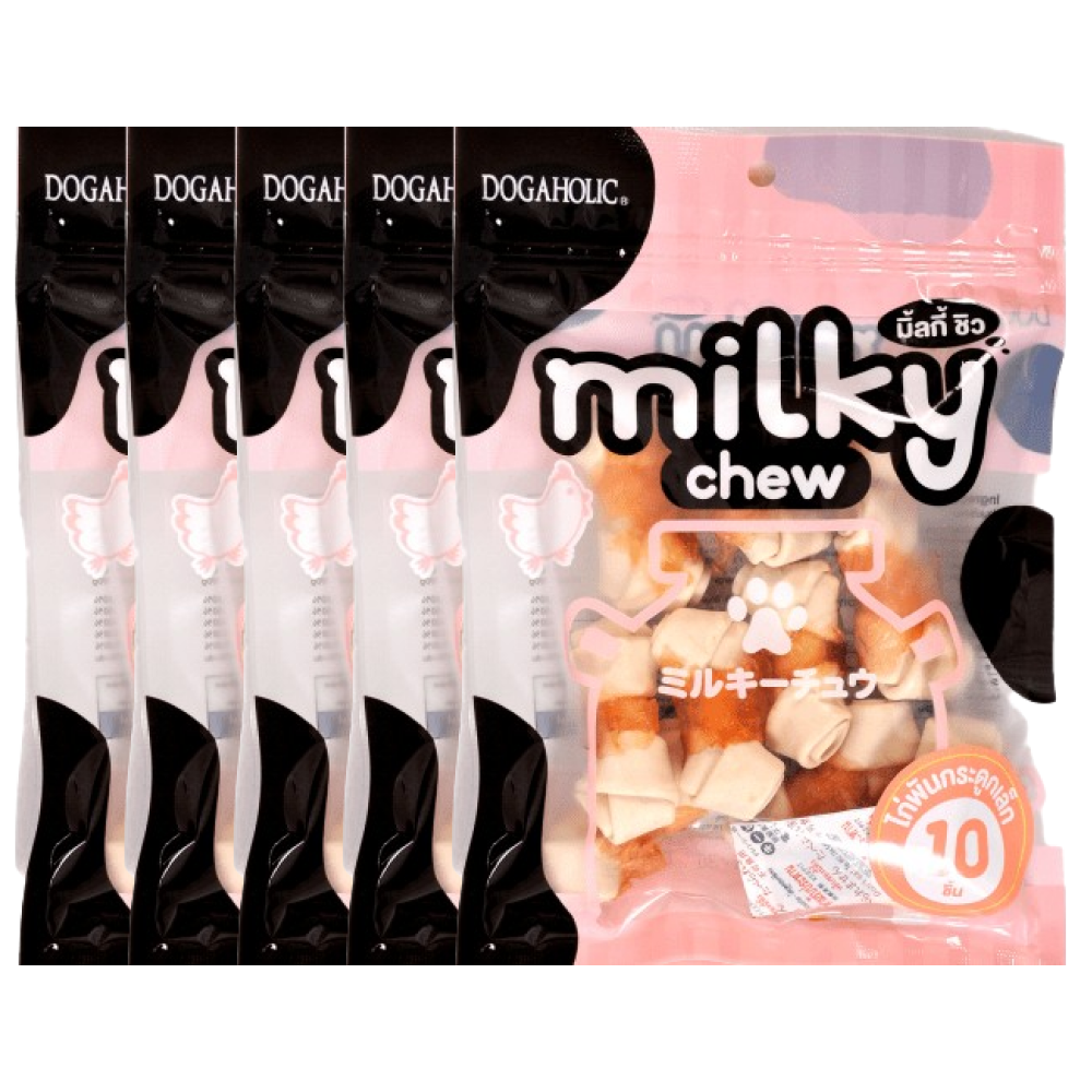 Dogaholic Milky Chew Chicken Bone Style Dog Treats