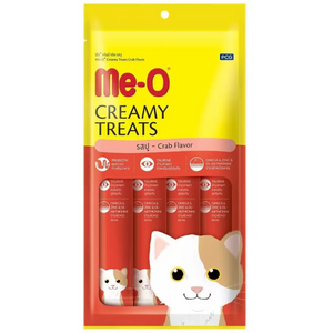 Me O Creamy Chicken & Liver, Crab, Bonito Cat Treat Combo