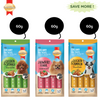 SmartHeart Chicken & Pumpkin, Chicken & Spinach and Chicken & Strawberry Dog Creamy Treat Combo Dog Treats + Others Smartheart 3x60g (12pcs)