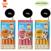 SmartHeart Chicken & Carrot, Chicken & Pumpkin and Chicken & Strawberry Dog Creamy Treat Combo Dog Treats + Others Smartheart 3x60g (12pcs)