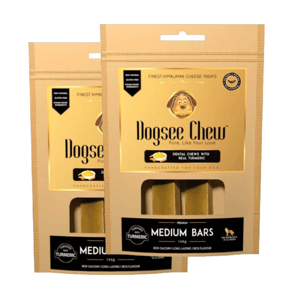 Dogsee Chew Turmeric Chew Bars Medium Breed Dog Treats Dog Treats + Others Dogsee Chew 2x140g